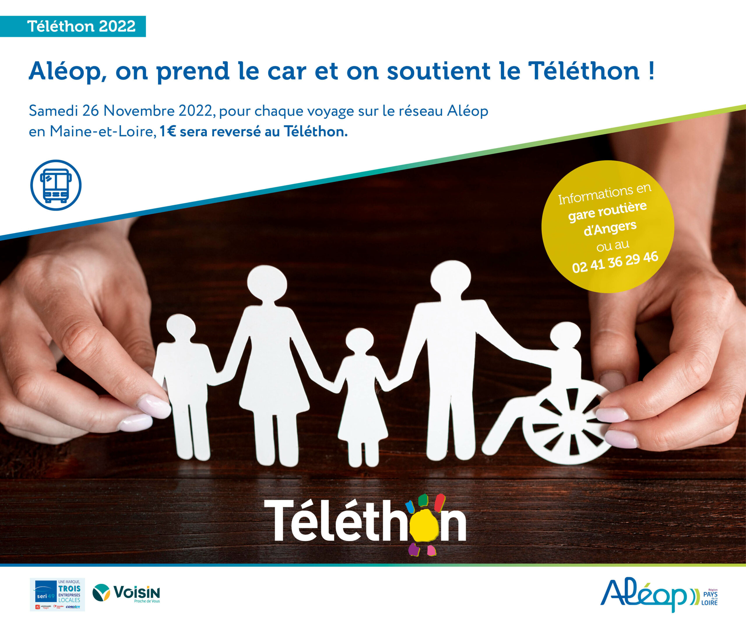Téléthon 2022 - Aléop Transports VOISIN